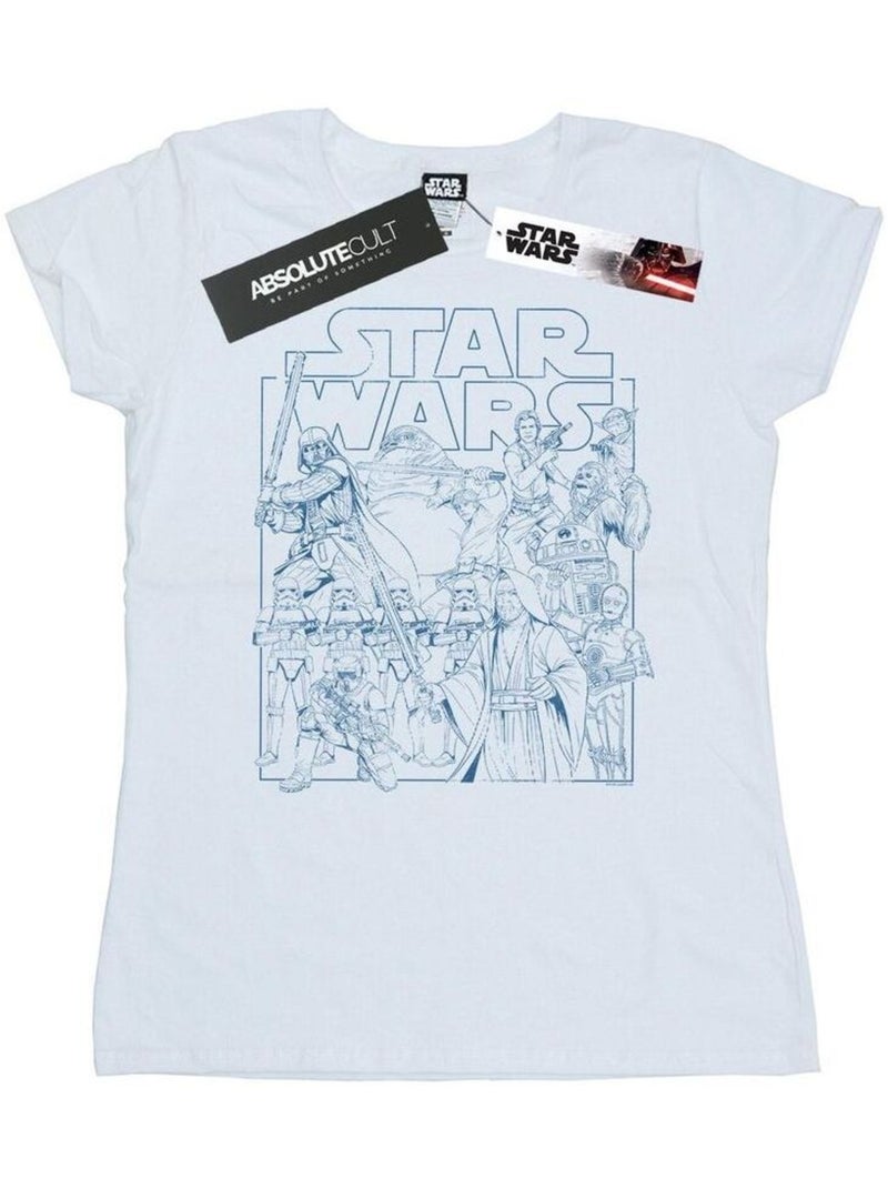 Star Wars - T-shirt Blanc - Kiabi