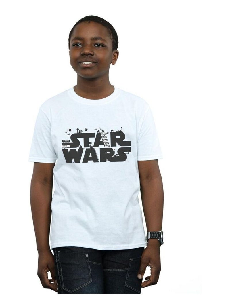 Star Wars - T-shirt Blanc - Kiabi