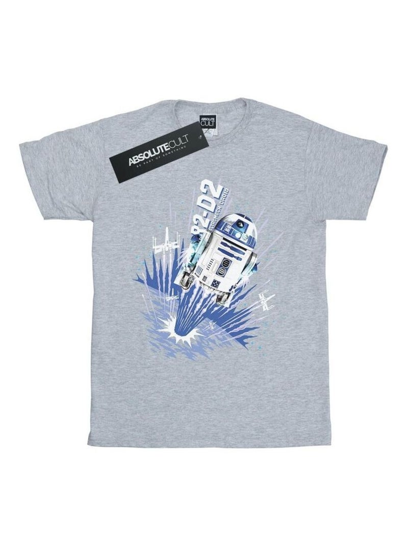 Star Wars - T-shirt BLAST OFF Gris chiné - Kiabi
