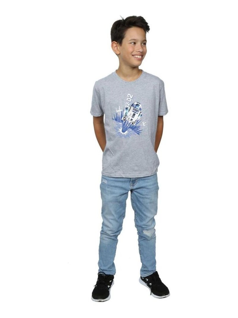 Star Wars - T-shirt BLAST OFF Gris chiné - Kiabi