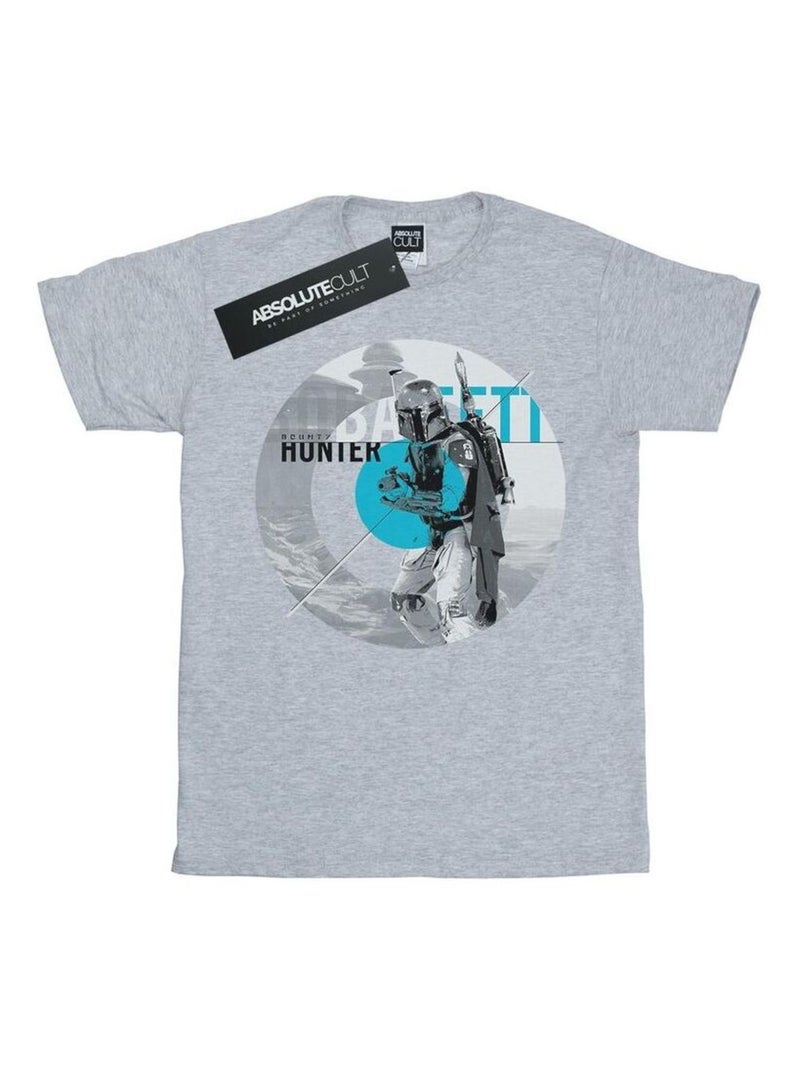 Star Wars - T-shirt BOUNTY HUNTER Gris chiné - Kiabi