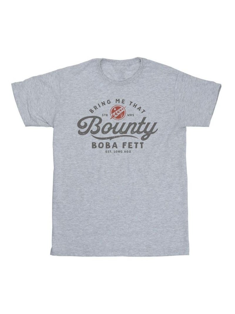 Star Wars - T-shirt BRING ME THAT BOUNTY Gris chiné - Kiabi