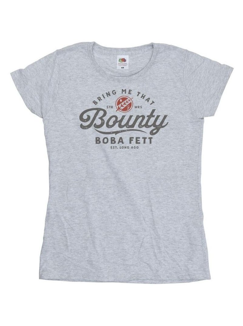 Star Wars - T-shirt BRING ME THAT BOUNTY Gris chiné - Kiabi