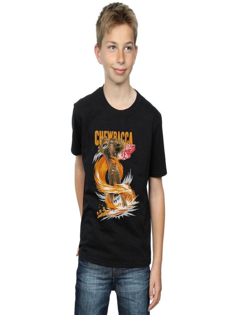 Star Wars - T-shirt CHEWBACCA Noir - Kiabi