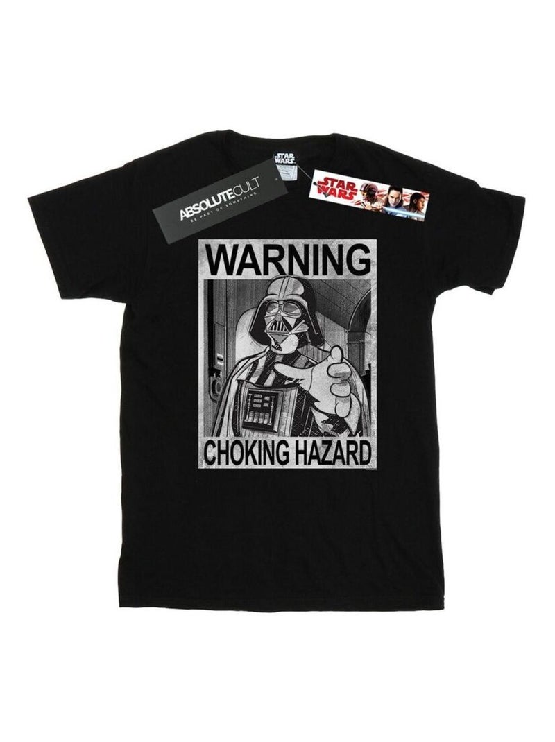 Star Wars - T-shirt CHOKING HAZARD Noir - Kiabi