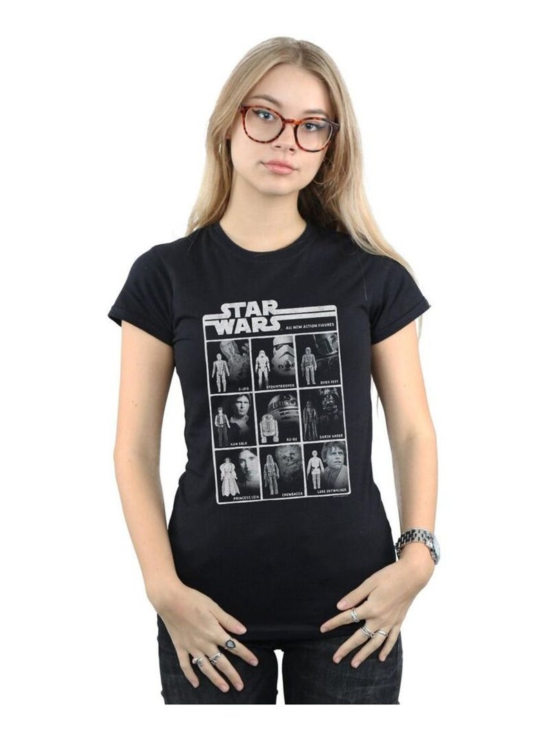 Star Wars - T-shirt CLASS OF ACTION FIGURES Noir - Kiabi
