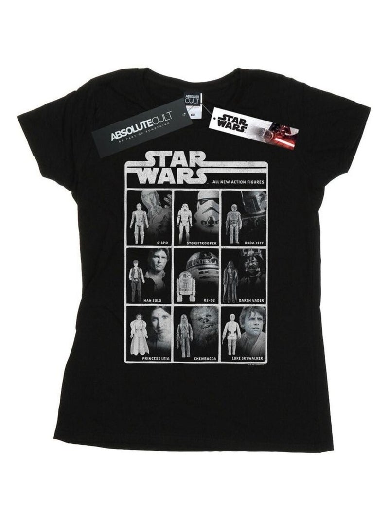 Star Wars - T-shirt CLASS OF ACTION FIGURES Noir - Kiabi