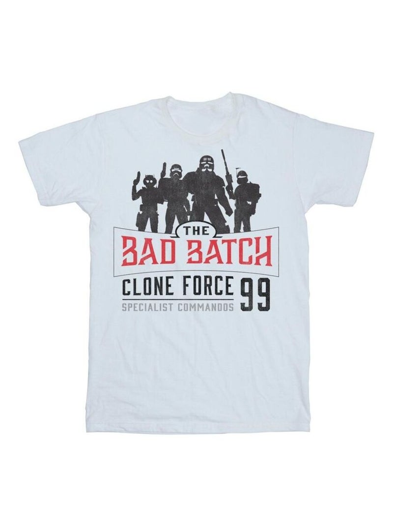 Star Wars - T-shirt CLONE FORCE Blanc - Kiabi