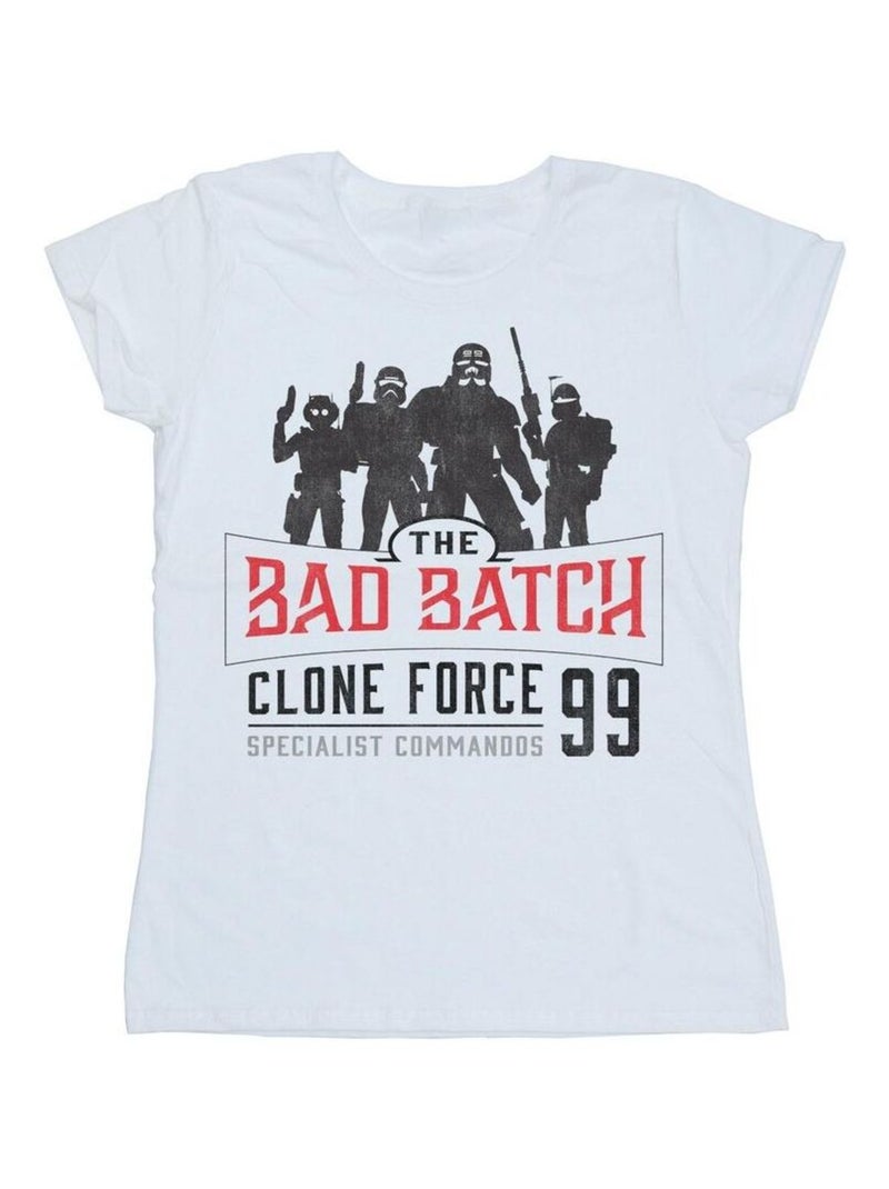 Star Wars - T-shirt CLONE FORCE Blanc - Kiabi