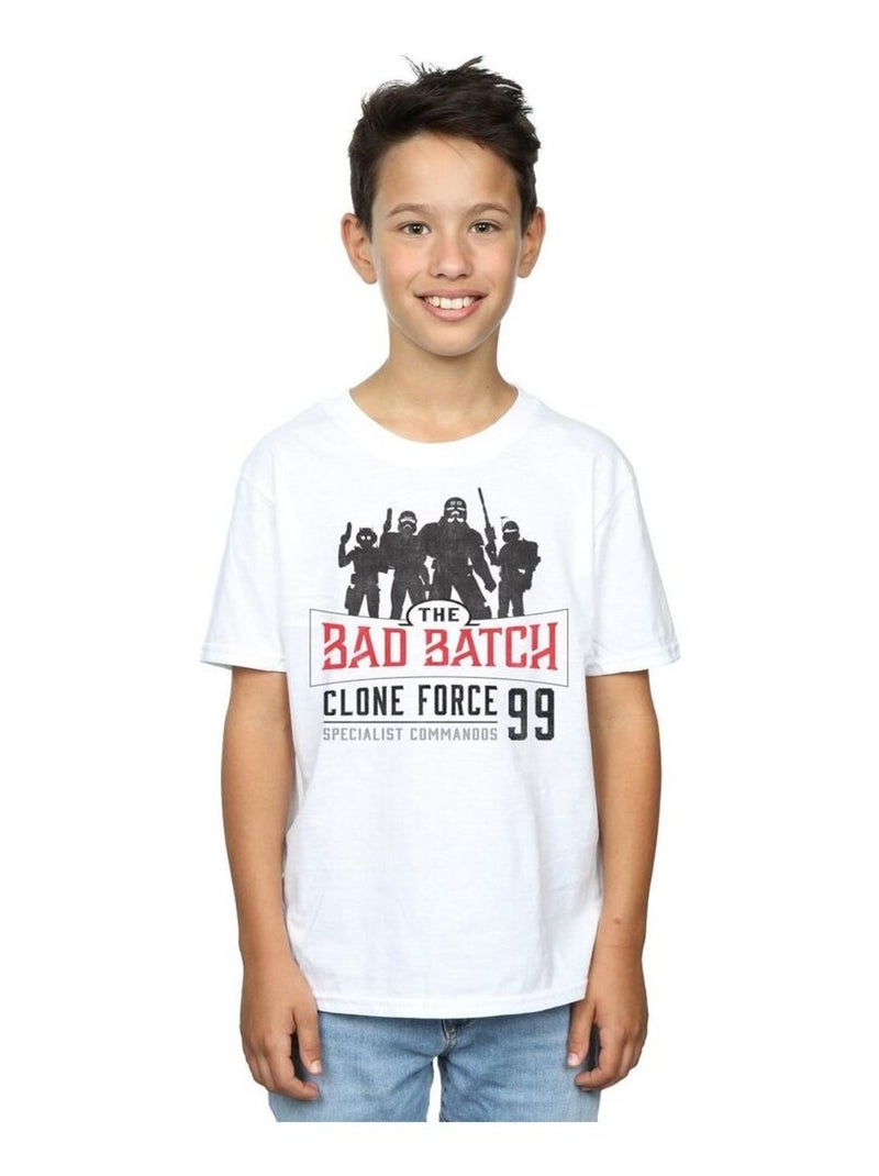 Star Wars - T-shirt CLONE FORCE Blanc - Kiabi