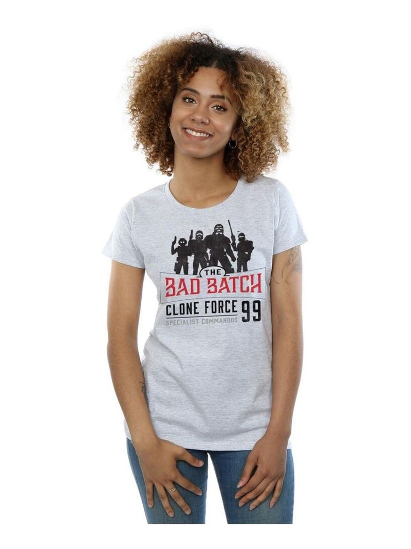 Star Wars - T-shirt CLONE FORCE Gris chiné - Kiabi