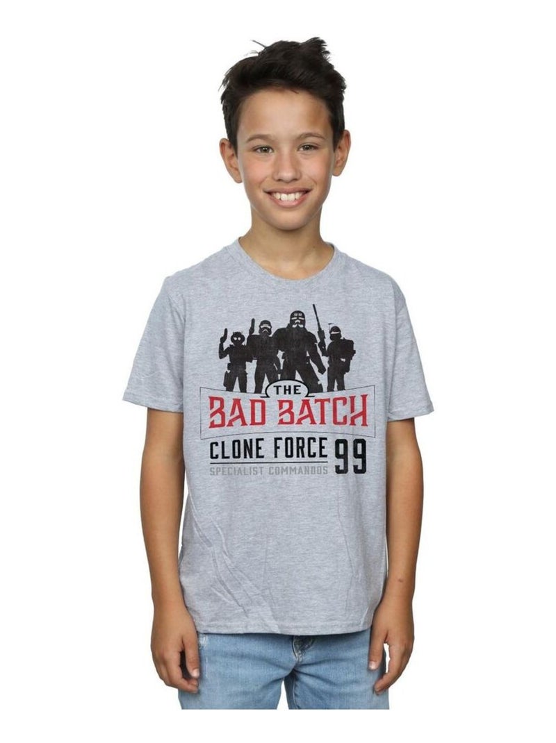 Star Wars - T-shirt CLONE FORCE Gris chiné - Kiabi