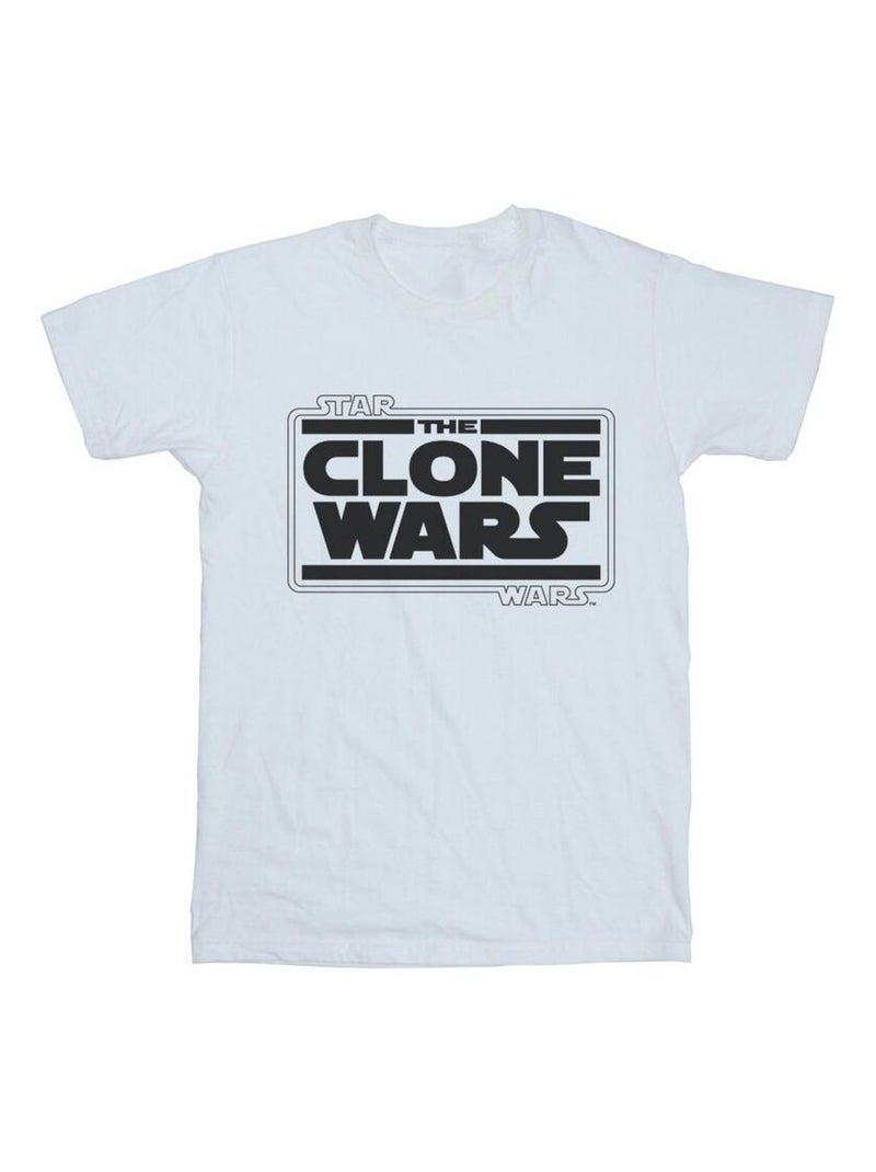 Star Wars - T-shirt CLONE WARS Blanc - Kiabi