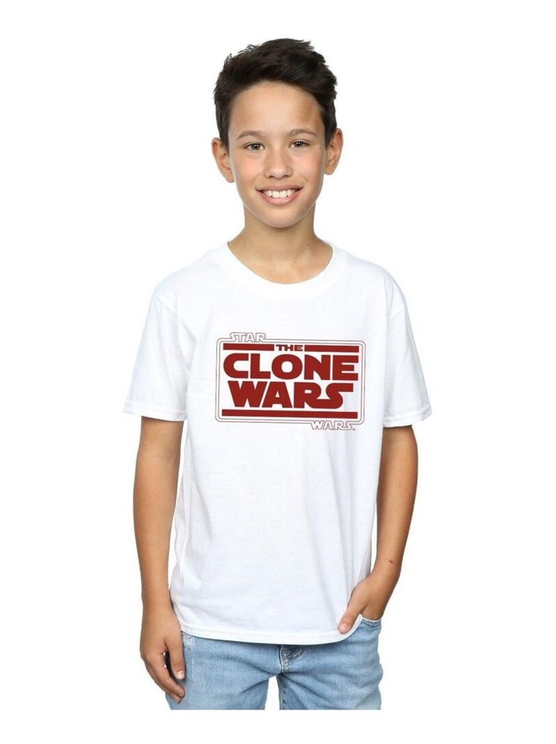 Star Wars - T-shirt CLONE WARS Blanc - Kiabi
