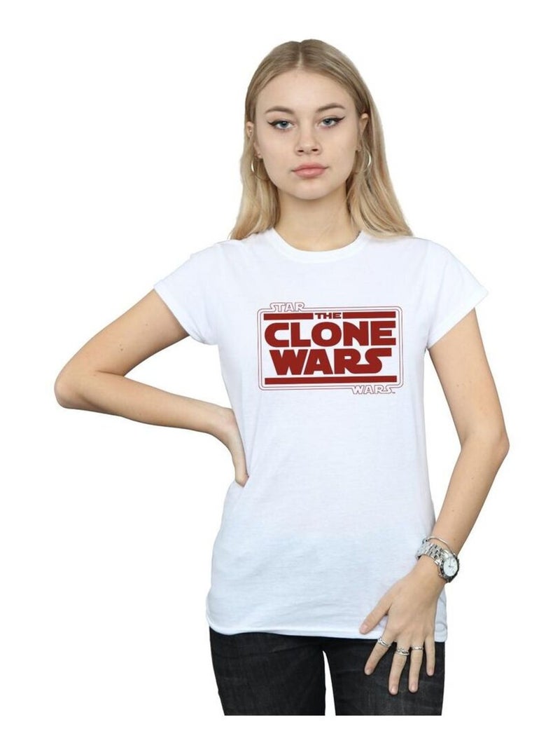 Star Wars - T-shirt CLONE WARS Blanc - Kiabi