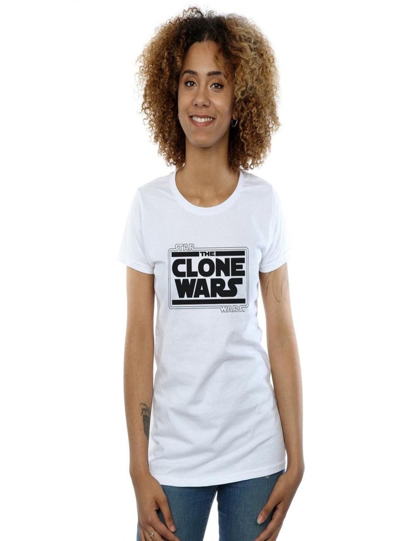 Star Wars - T-shirt CLONE WARS Blanc - Kiabi
