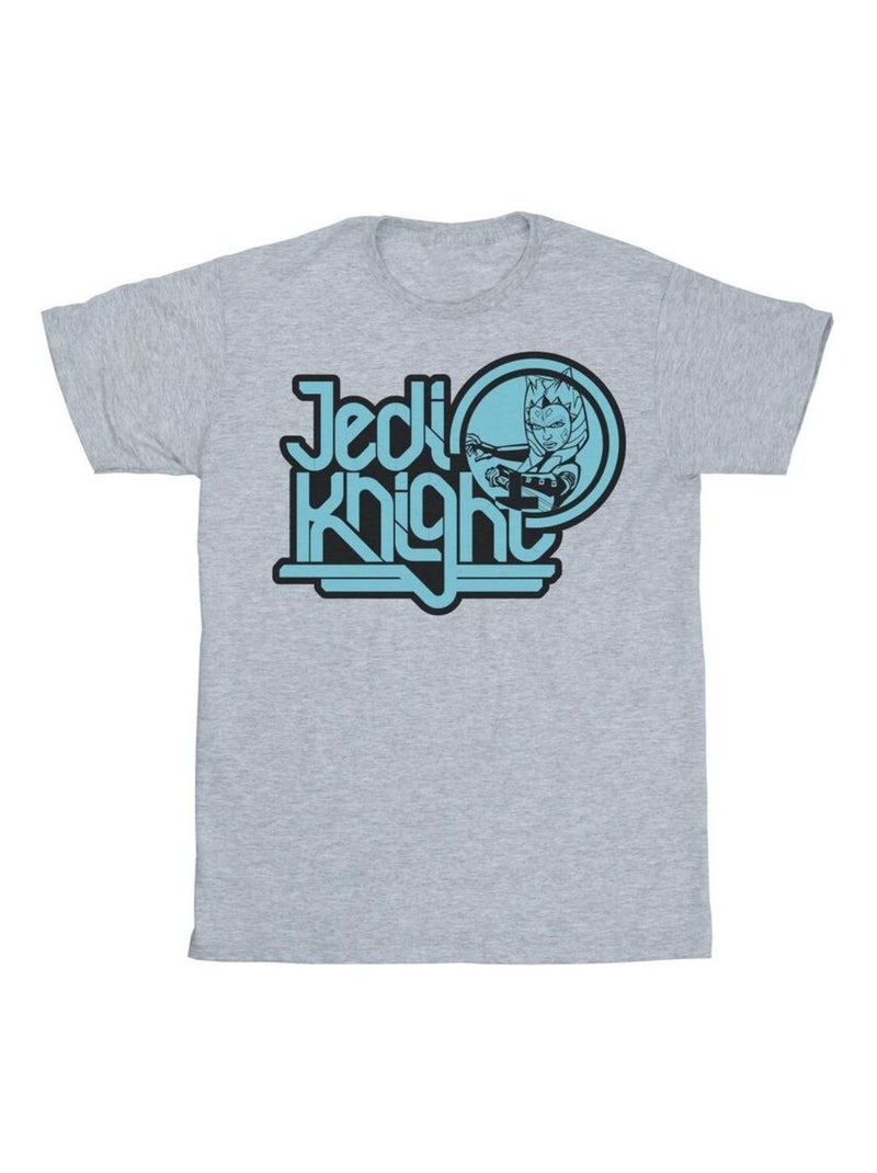 Star Wars - T-shirt CLONE WARS JEDI KNIGHT Gris chiné - Kiabi