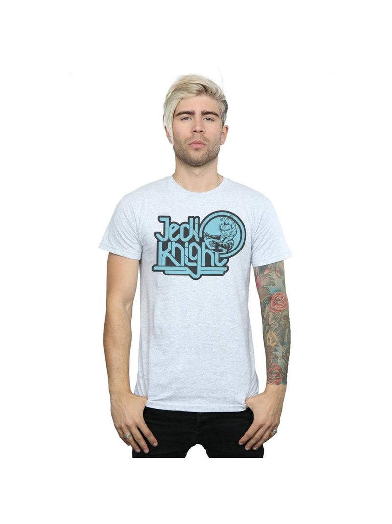 Star Wars - T-shirt CLONE WARS JEDI KNIGHT Gris chiné - Kiabi