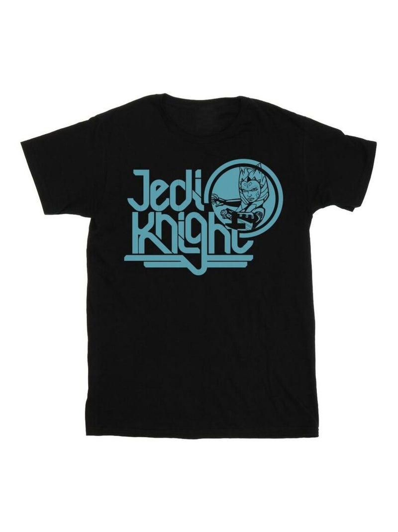 Star Wars - T-shirt CLONE WARS JEDI KNIGHT Noir - Kiabi