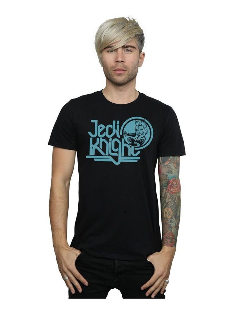 Star Wars - T-shirt CLONE WARS JEDI KNIGHT Noir - Kiabi