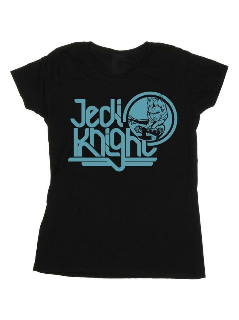 Star Wars - T-shirt CLONE WARS JEDI KNIGHT Noir - Kiabi