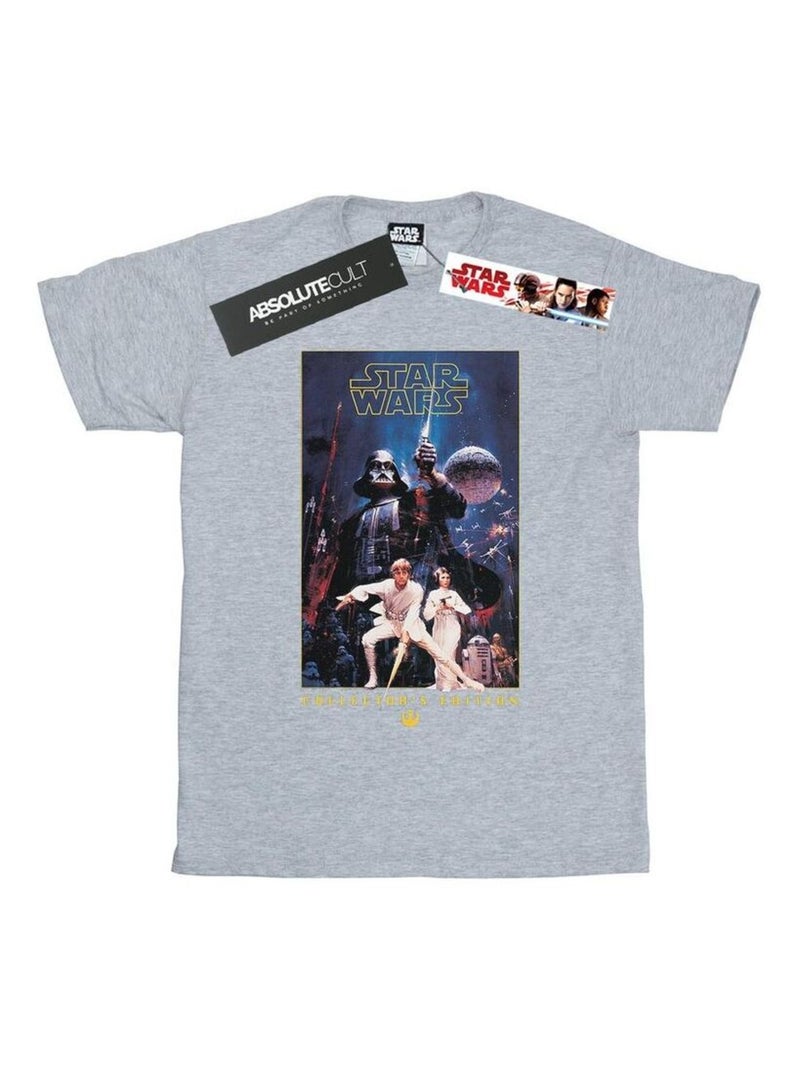 Star Wars - T-shirt COLLECTOR'S EDITION Gris chiné - Kiabi