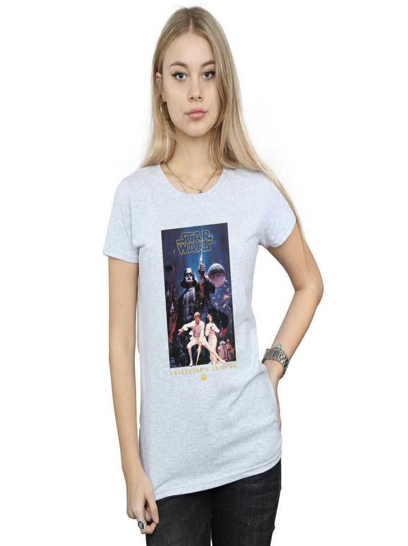 Star Wars - T-shirt COLLECTOR'S EDITION Gris chiné - Kiabi