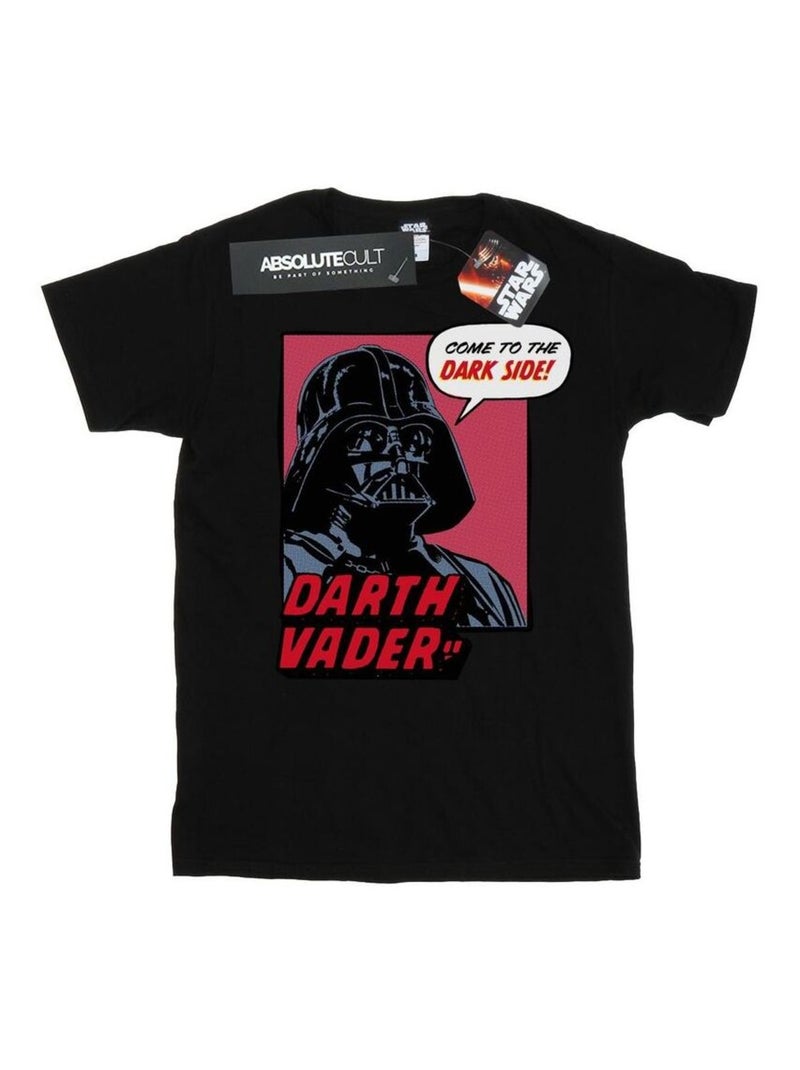 Star Wars - T-shirt COME TO THE DARK SIDE Noir - Kiabi