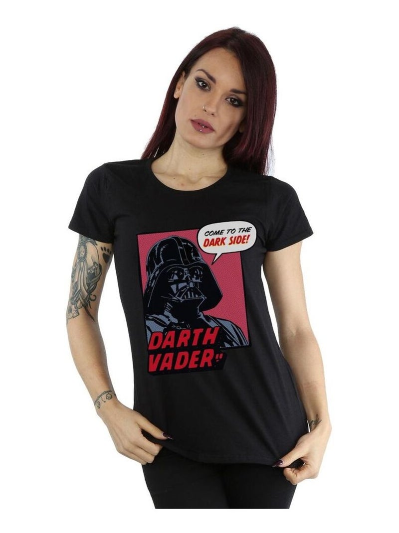 Star Wars - T-shirt COME TO THE DARK SIDE Noir - Kiabi