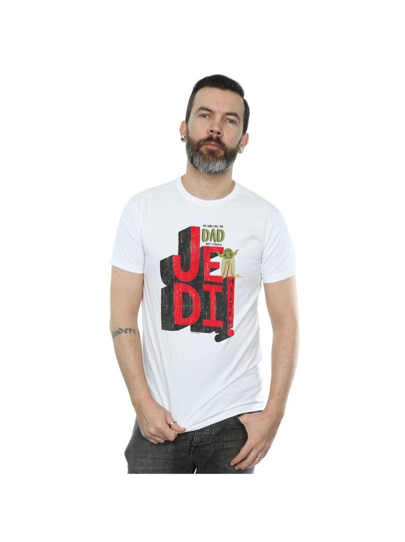 Star Wars - T-shirt DAD JEDI MASTER Blanc - Kiabi