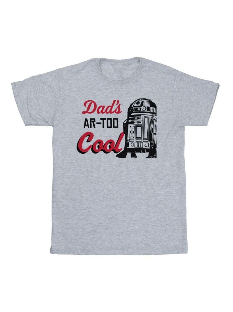 Star Wars - T-shirt DADS R2 COOL Gris chiné - Kiabi