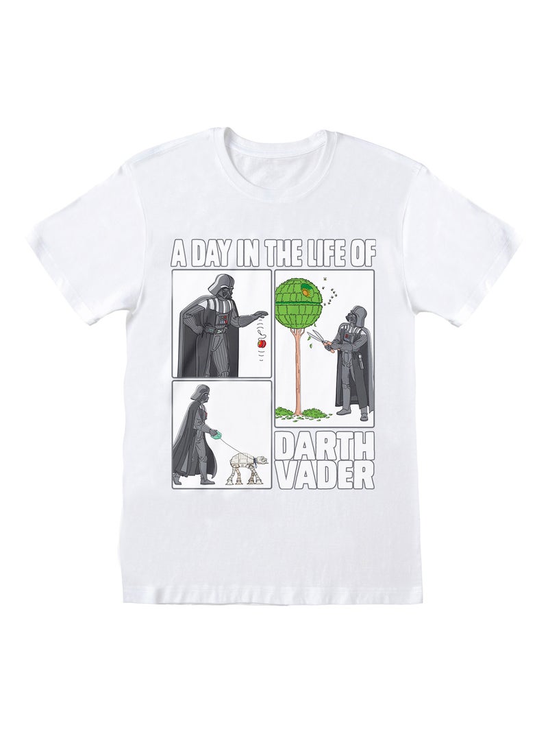 Star Wars - T-shirt DAY IN THE LIFE OF Blanc - Kiabi