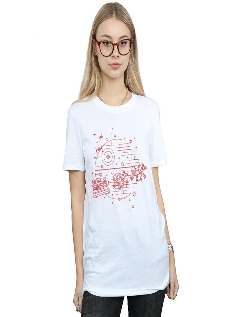 Star Wars - T-shirt DEATH STAR Blanc - Kiabi