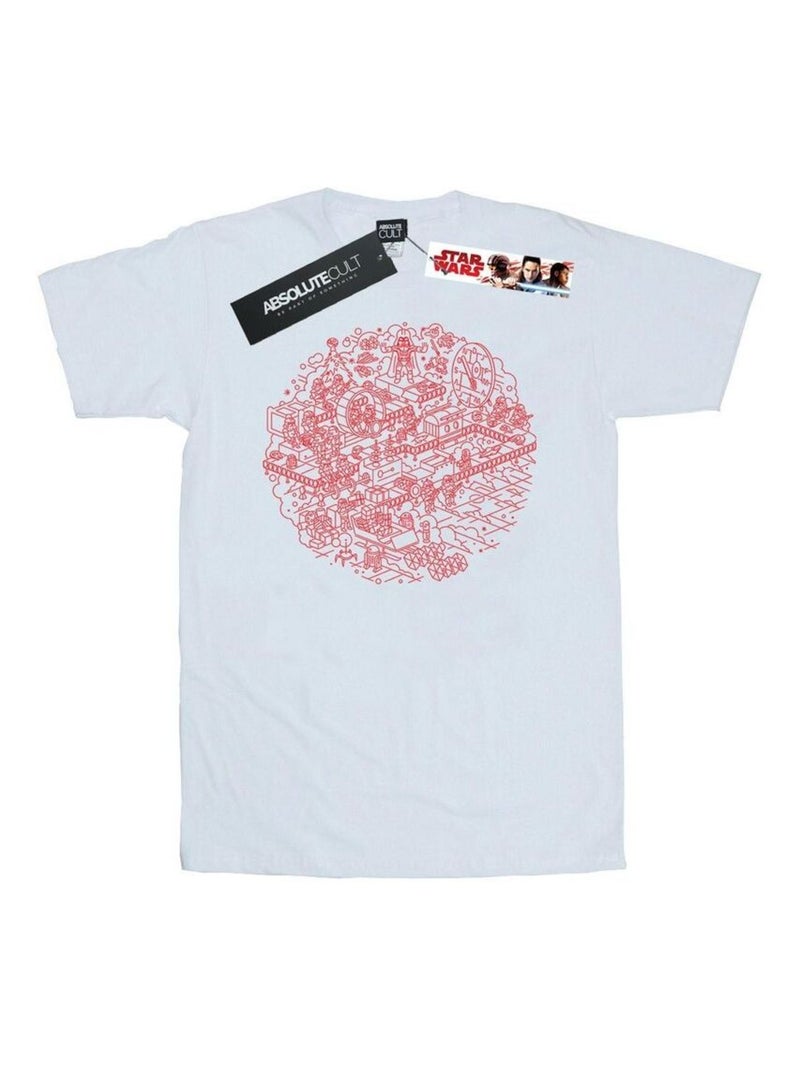 Star Wars - T-shirt DEATH STAR Blanc - Kiabi