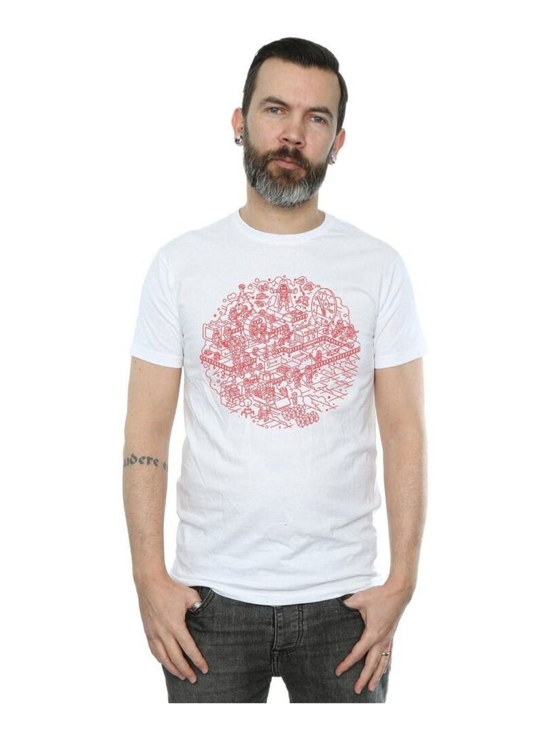 Star Wars - T-shirt DEATH STAR Blanc - Kiabi