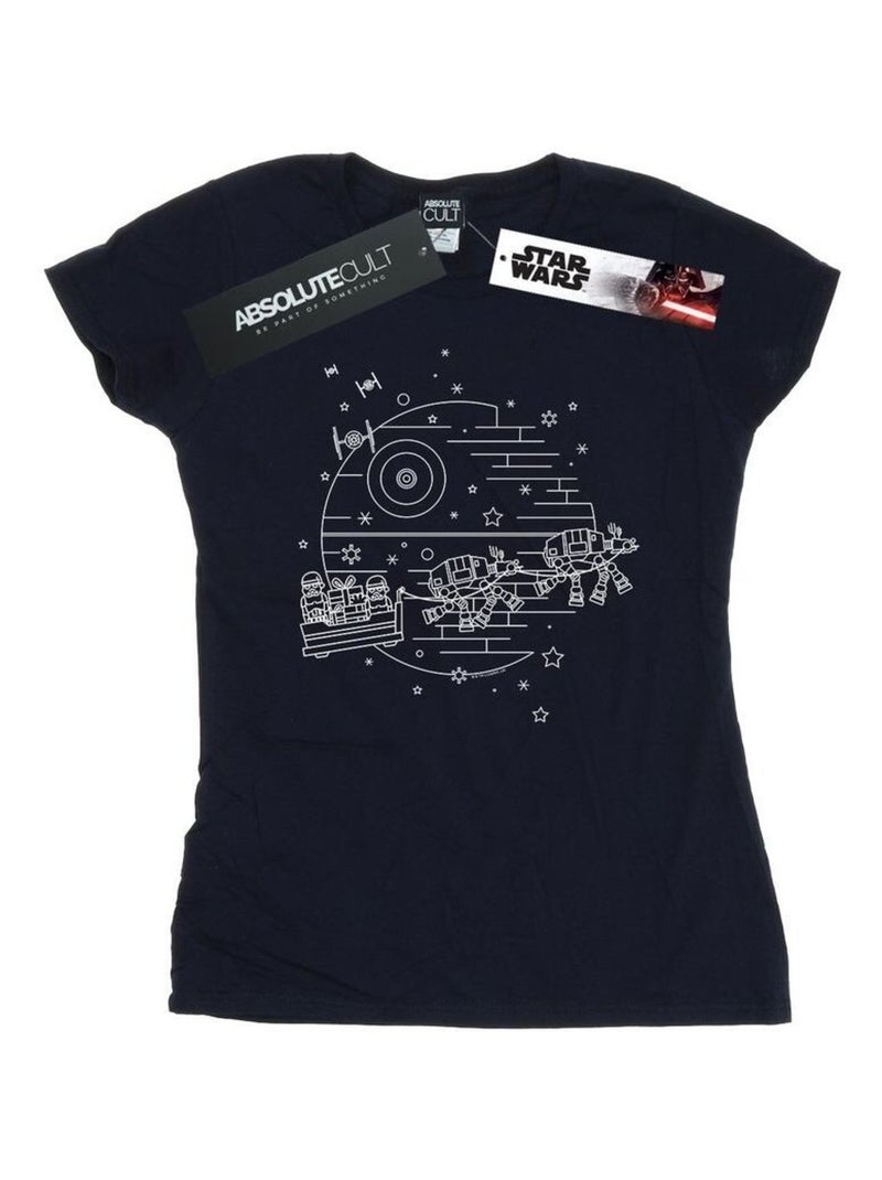 Star Wars - T-shirt DEATH STAR Bleu marine - Kiabi