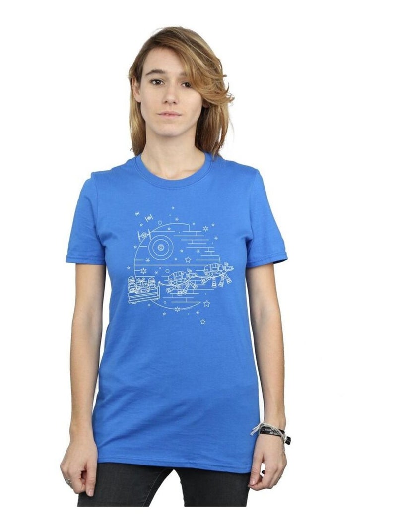 Star Wars - T-shirt DEATH STAR Bleu roi - Kiabi