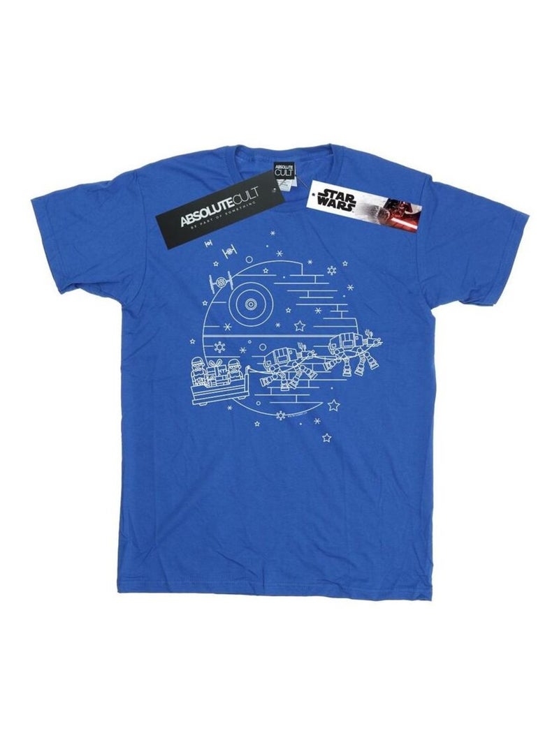 Star Wars - T-shirt DEATH STAR Bleu roi - Kiabi
