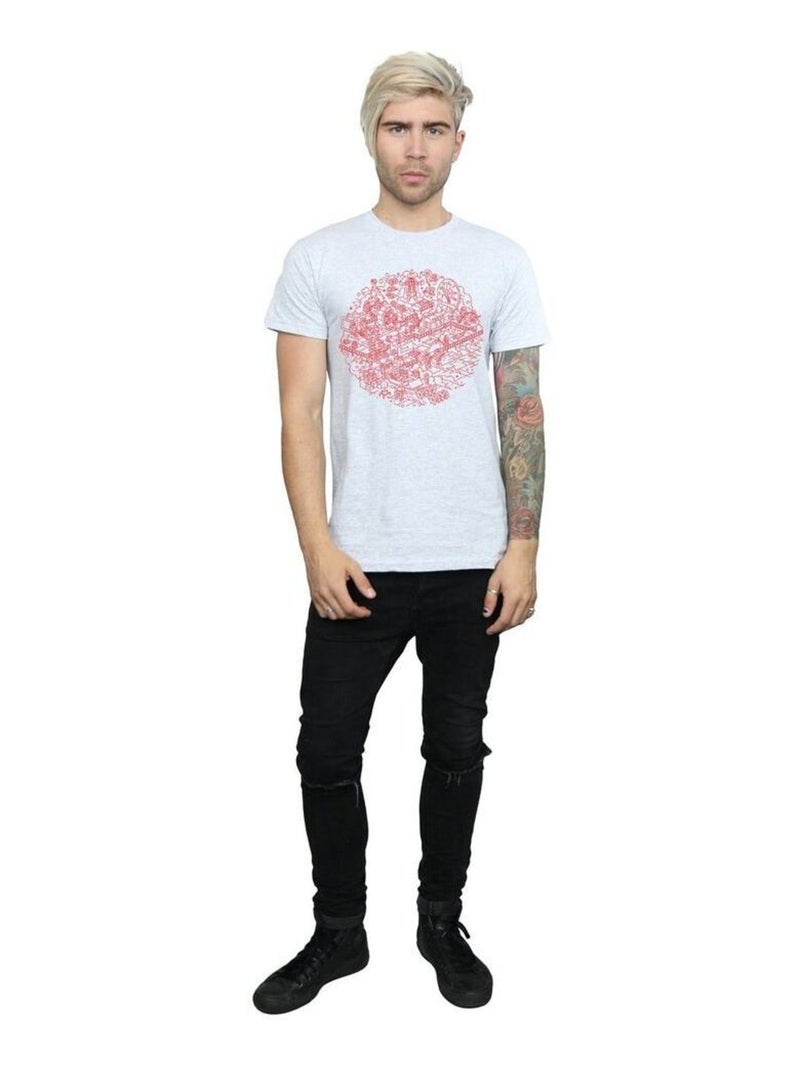 Star Wars - T-shirt DEATH STAR Gris chiné - Kiabi