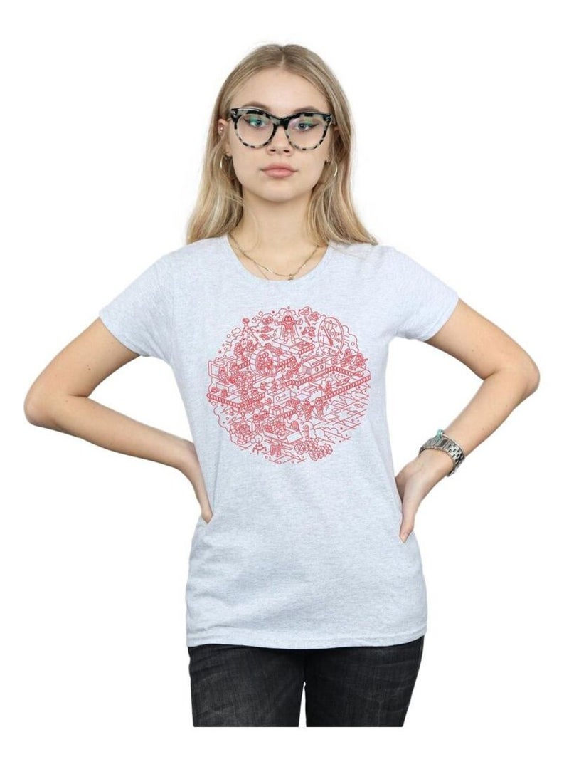 Star Wars - T-shirt DEATH STAR Gris chiné - Kiabi