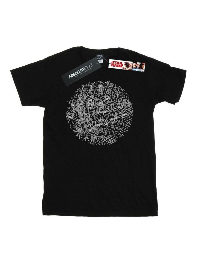Star Wars - T-shirt DEATH STAR Noir - Kiabi