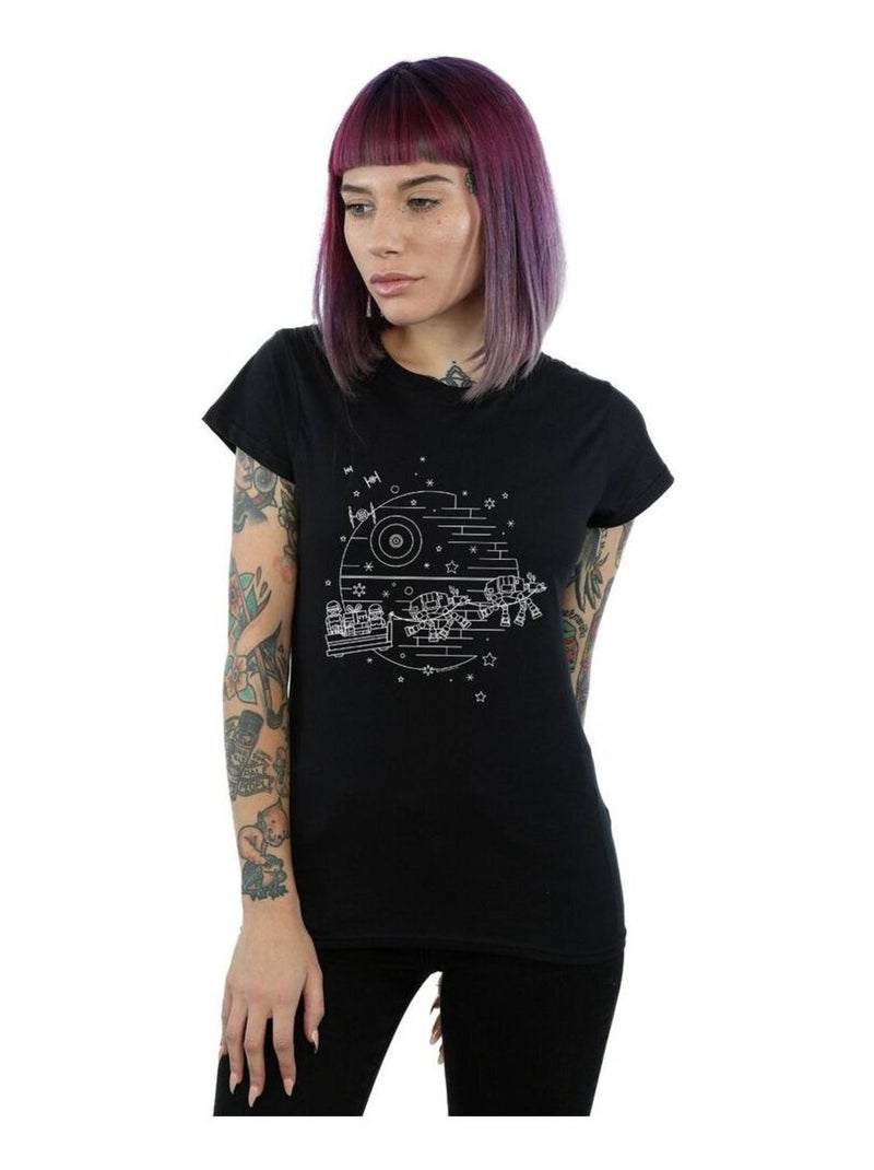 Star Wars - T-shirt DEATH STAR Noir - Kiabi