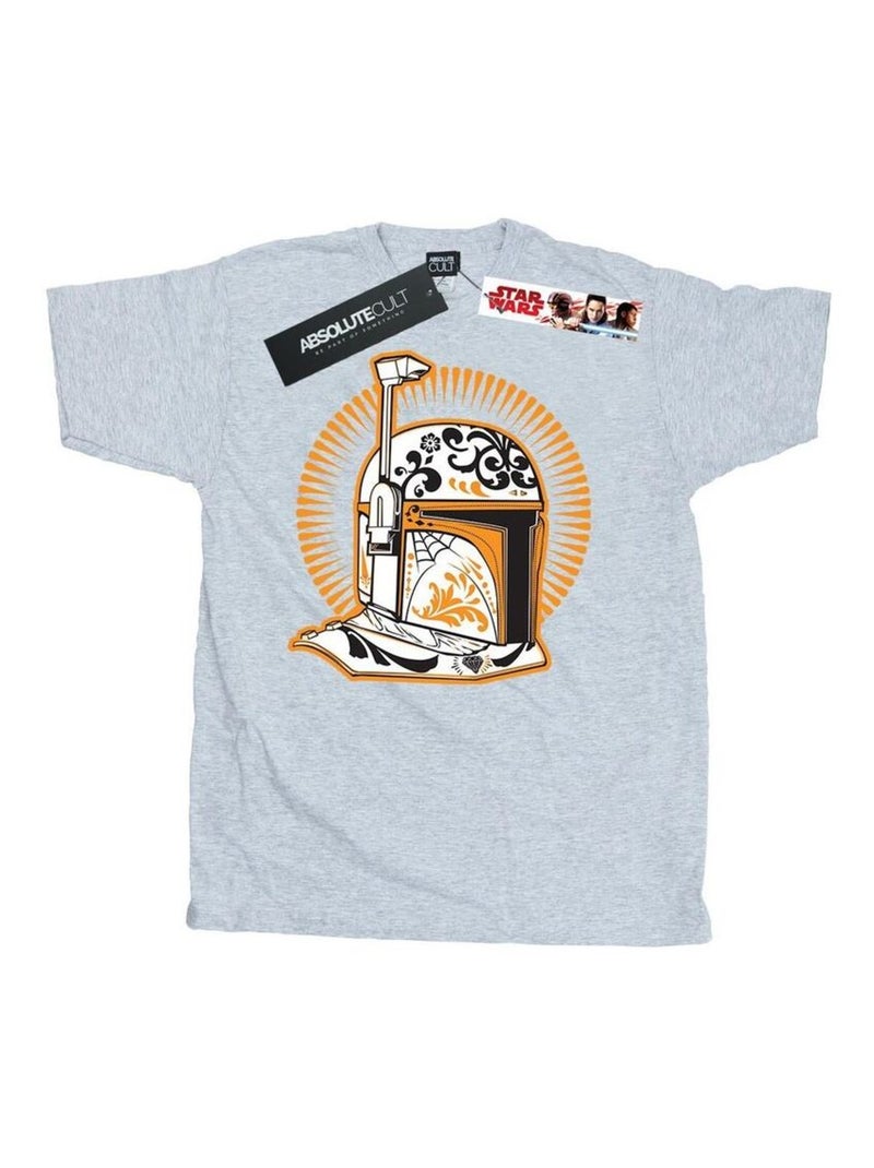 Star Wars - T-shirt DIA DE LOS MUERTOS Gris chiné - Kiabi
