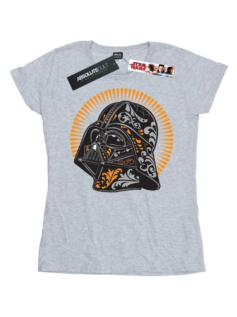 Star Wars - T-shirt DIA DE LOS MUERTOS Gris chiné - Kiabi