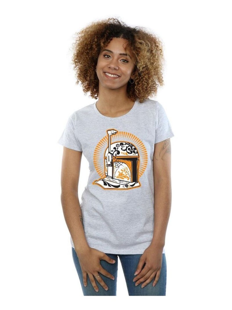Star Wars - T-shirt DIA DE LOS MUERTOS Gris chiné - Kiabi