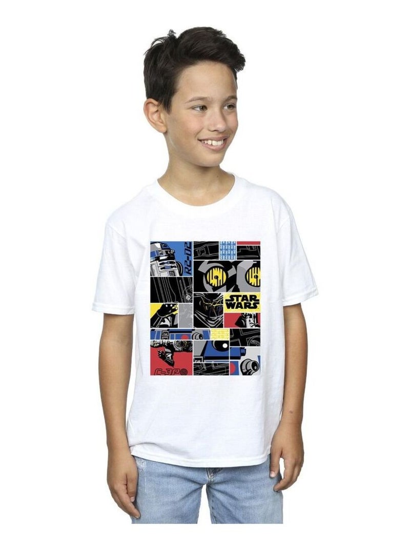 Star Wars - T-shirt DROID Blanc - Kiabi