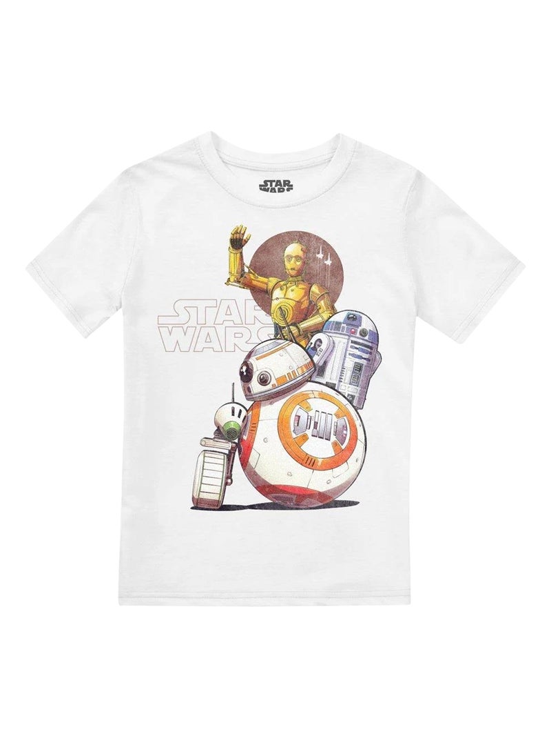 Star Wars - T-shirt DROID SQUAD Blanc - Kiabi