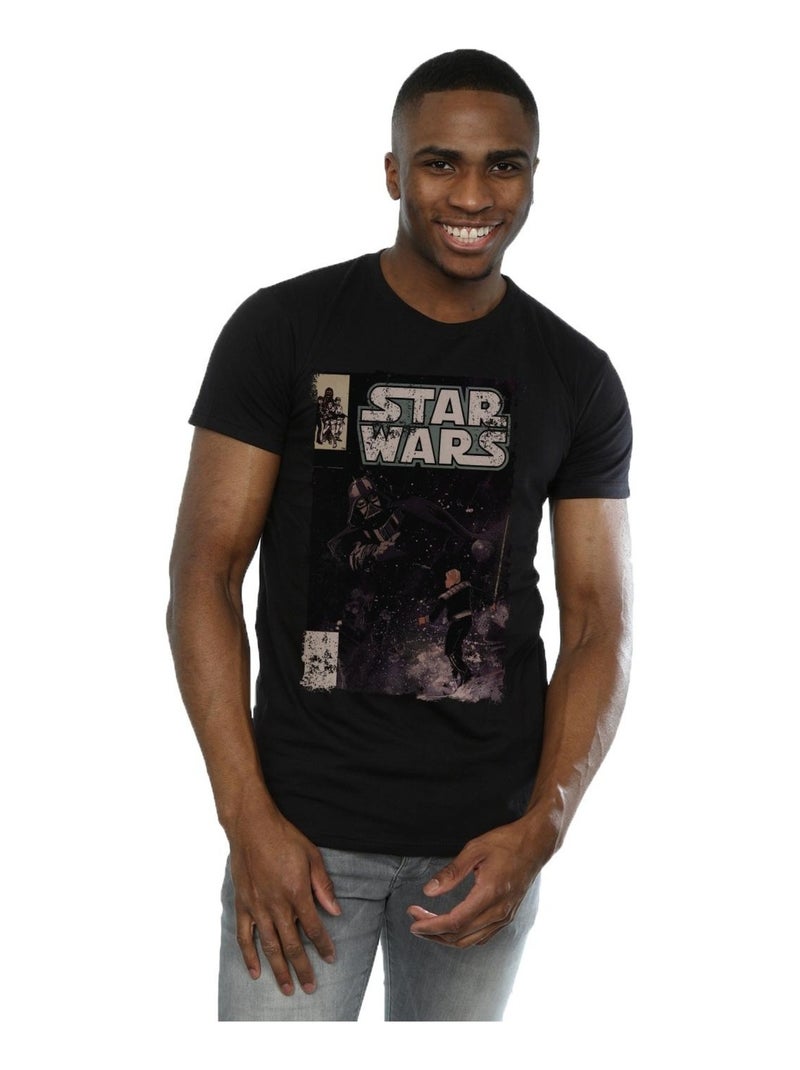 Star Wars - T-shirt DUEL Noir - Kiabi