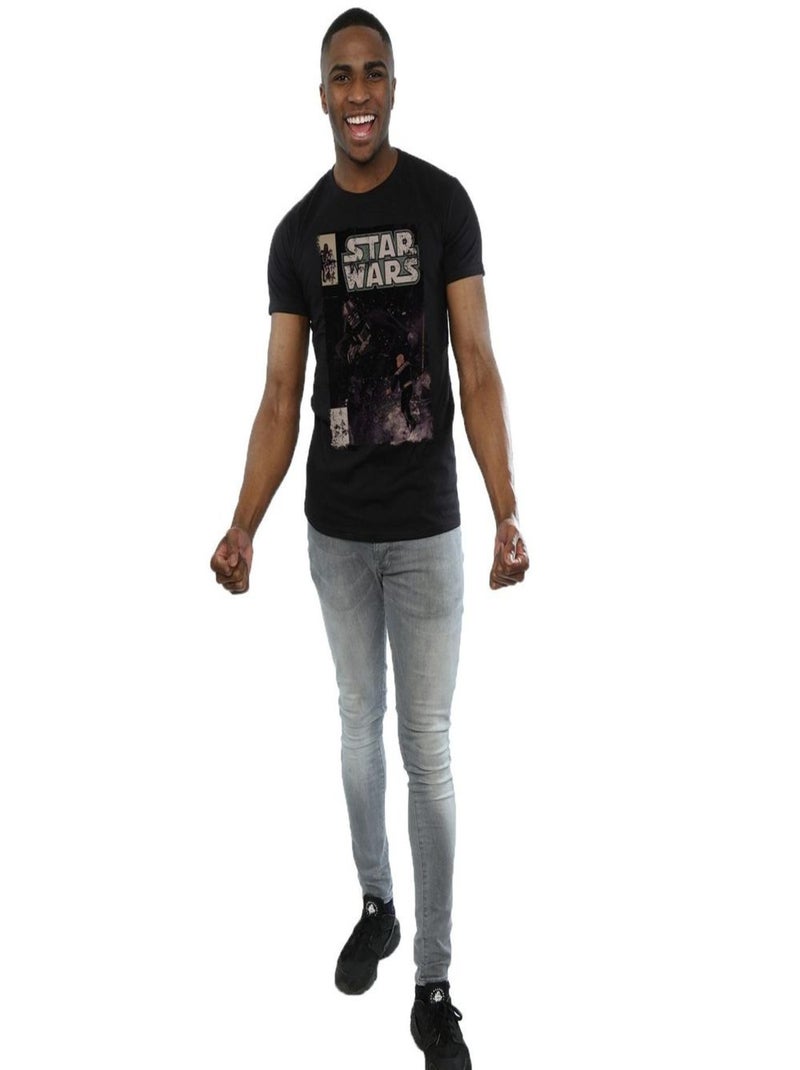 Star Wars - T-shirt DUEL Noir - Kiabi