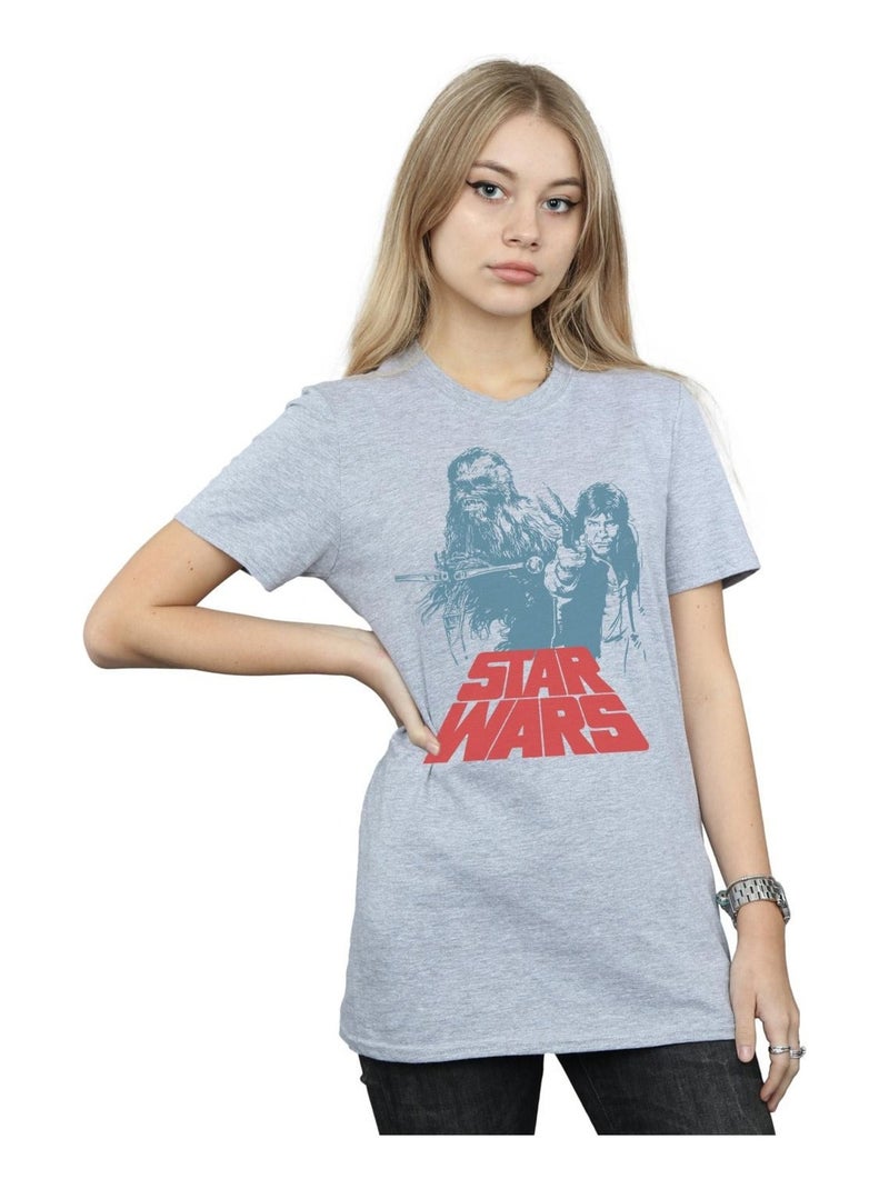 Star Wars - T-shirt DUET Gris chiné - Kiabi